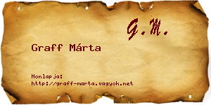 Graff Márta névjegykártya
